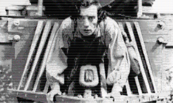 Grainy is good, blocky is better ASCII Buster Keaton
